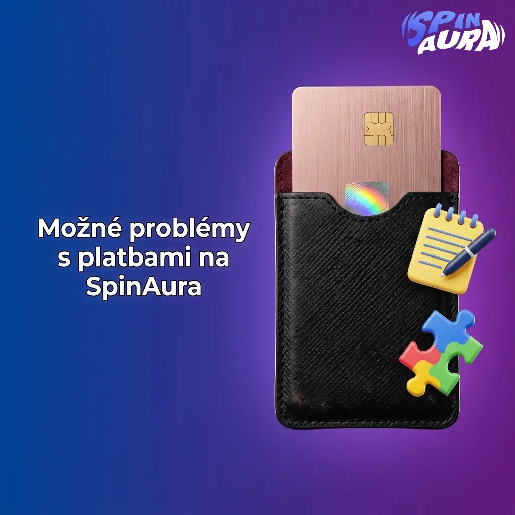 Řešení problémů s platbami na SpinAura: zamítnutý vklad, zpožděný výběr, chybějící KYC nebo nesoulad jména.