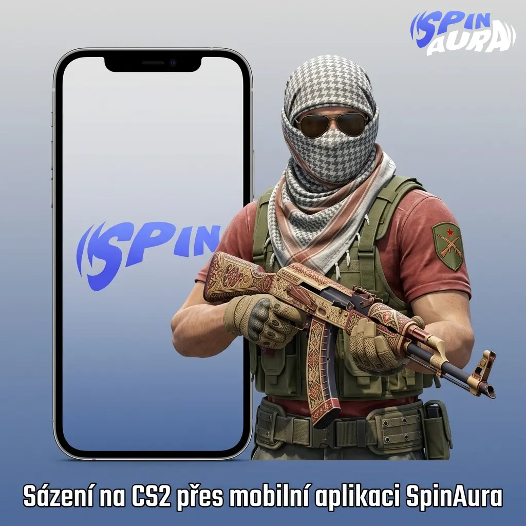 Sázení na CS2 přes mobilní aplikaci SpinAura pro Android a iOS