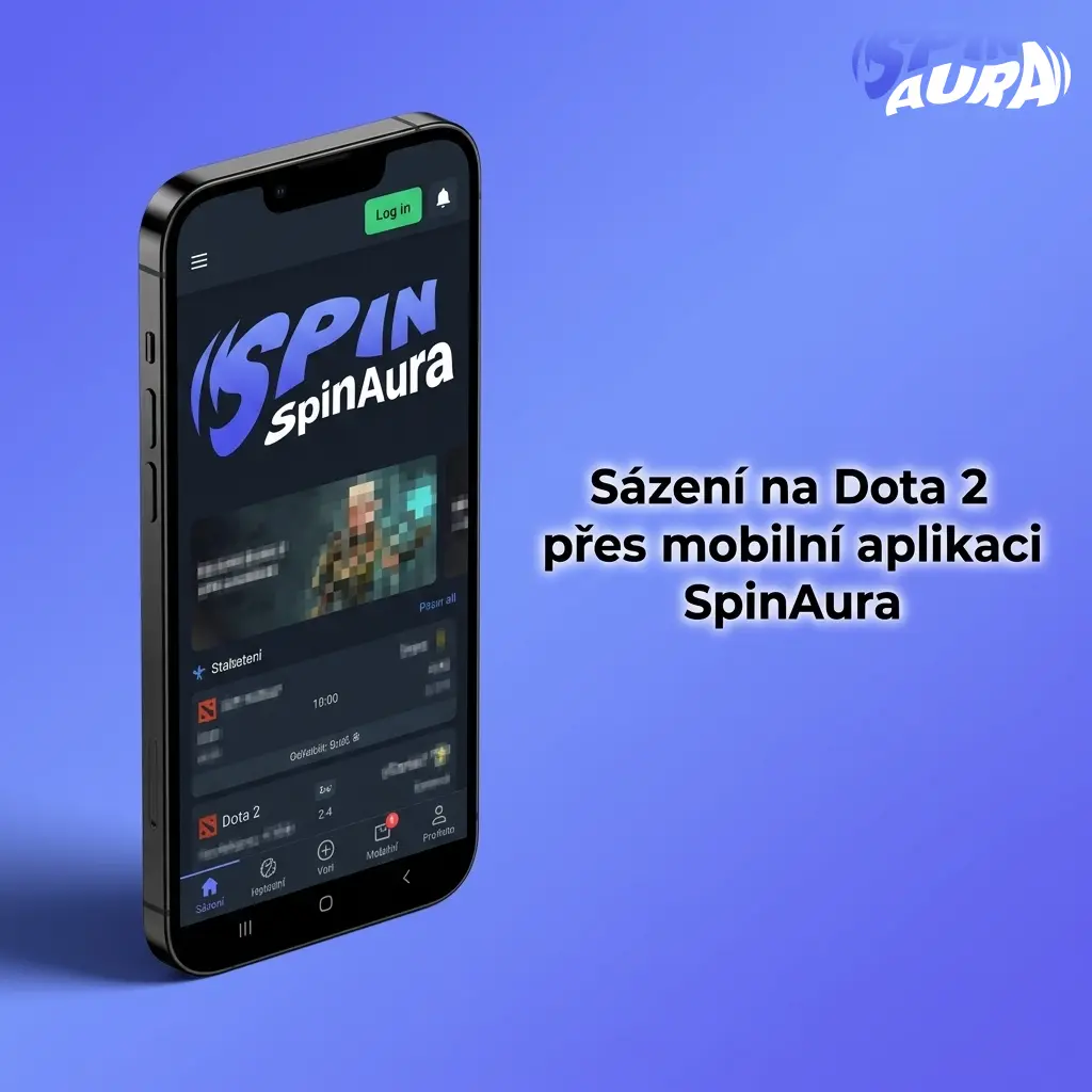 Mobilní aplikace SpinAura pro sázení na Dota 2 s živými kurzy a rychlou instalací na Android i iOS