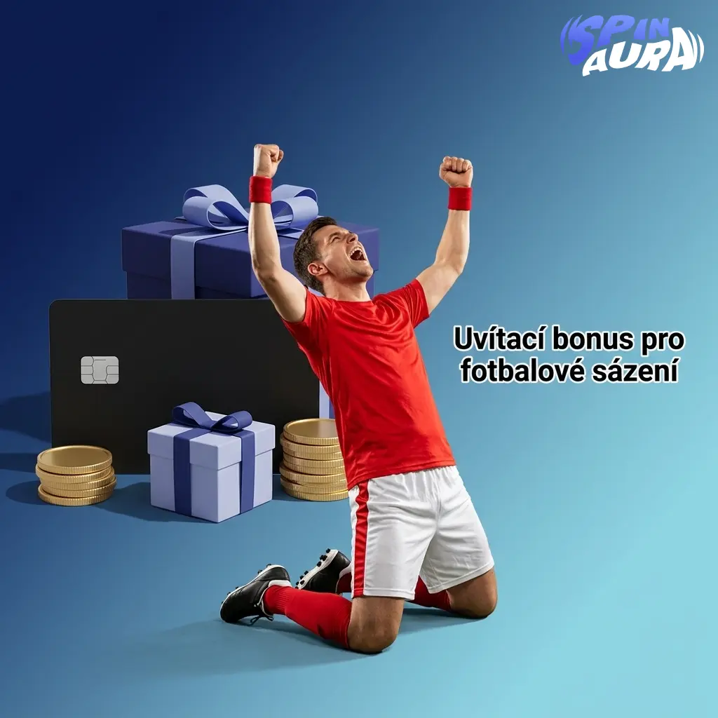 Uvítací bonus SpinAura 100 % až 15 000 EUR + 350 free spinů pro nové hráče na fotbalové sázení s kódem AURA