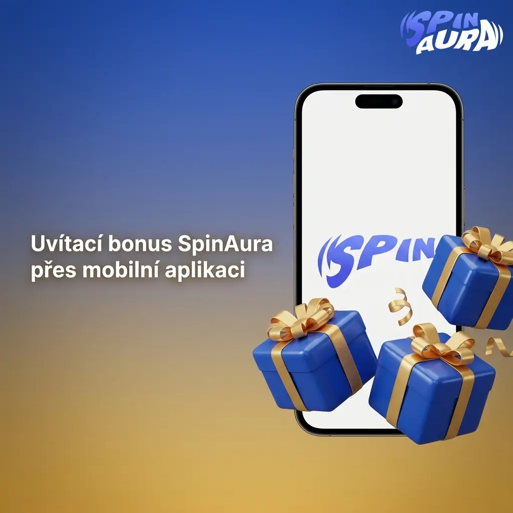 Uvítací bonus SpinAura přes mobilní aplikaci – 100 % až 15 000 EUR a 350 free spinů po registraci a vkladu