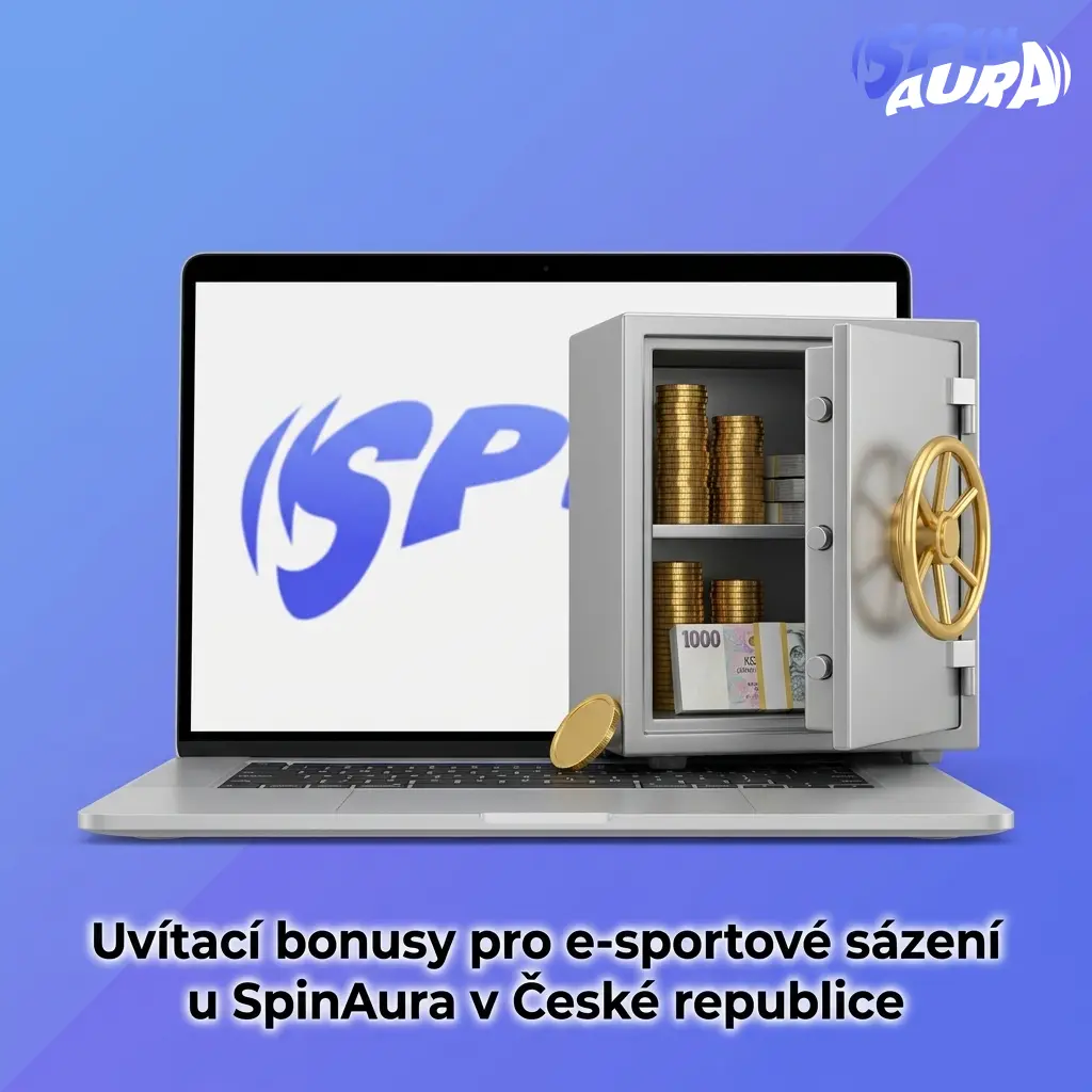 SpinAura uvítací bonus 100 % až 15 000 € a 350 free spinů s kódem AURA pro e-sportové sázení v ČR