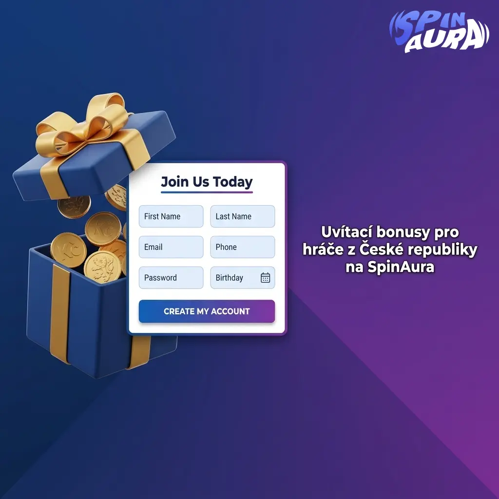 Uvítací bonus SpinAura: 100 % až 15 000 EUR a 350 free spinů za registraci s kódem AURA